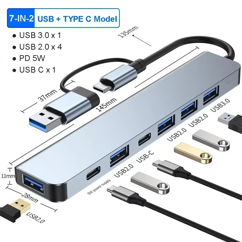 Smart Home Hub 2 - 7 w 1 Hub USB C
