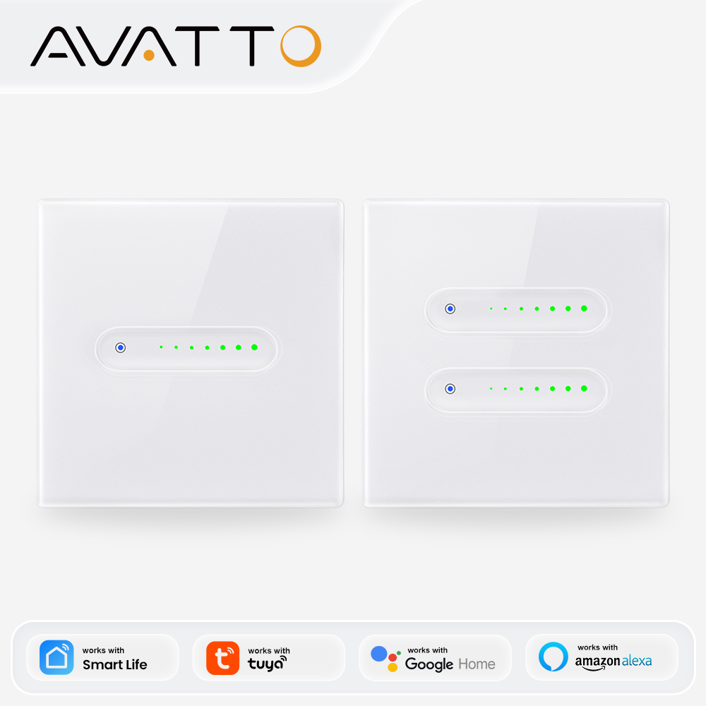 Smart Home Button - AVATTO WiFi 1/2-kanałowy inteligentny ściemniacz, dotykowy