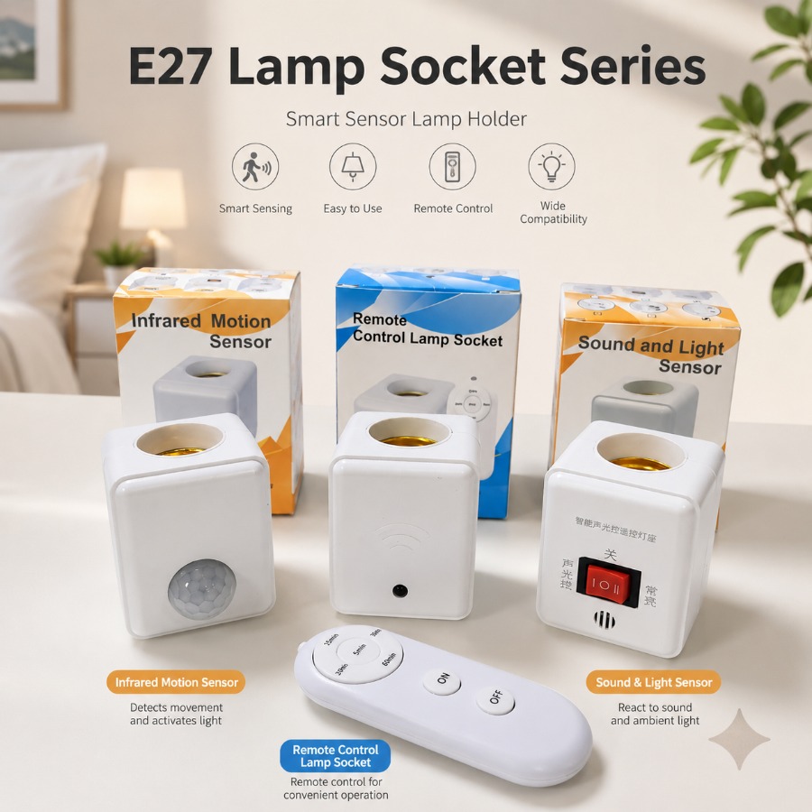 Pir Motion Sensor - Adapter/Przejściówka z czujnikiem ruchu PIR E27