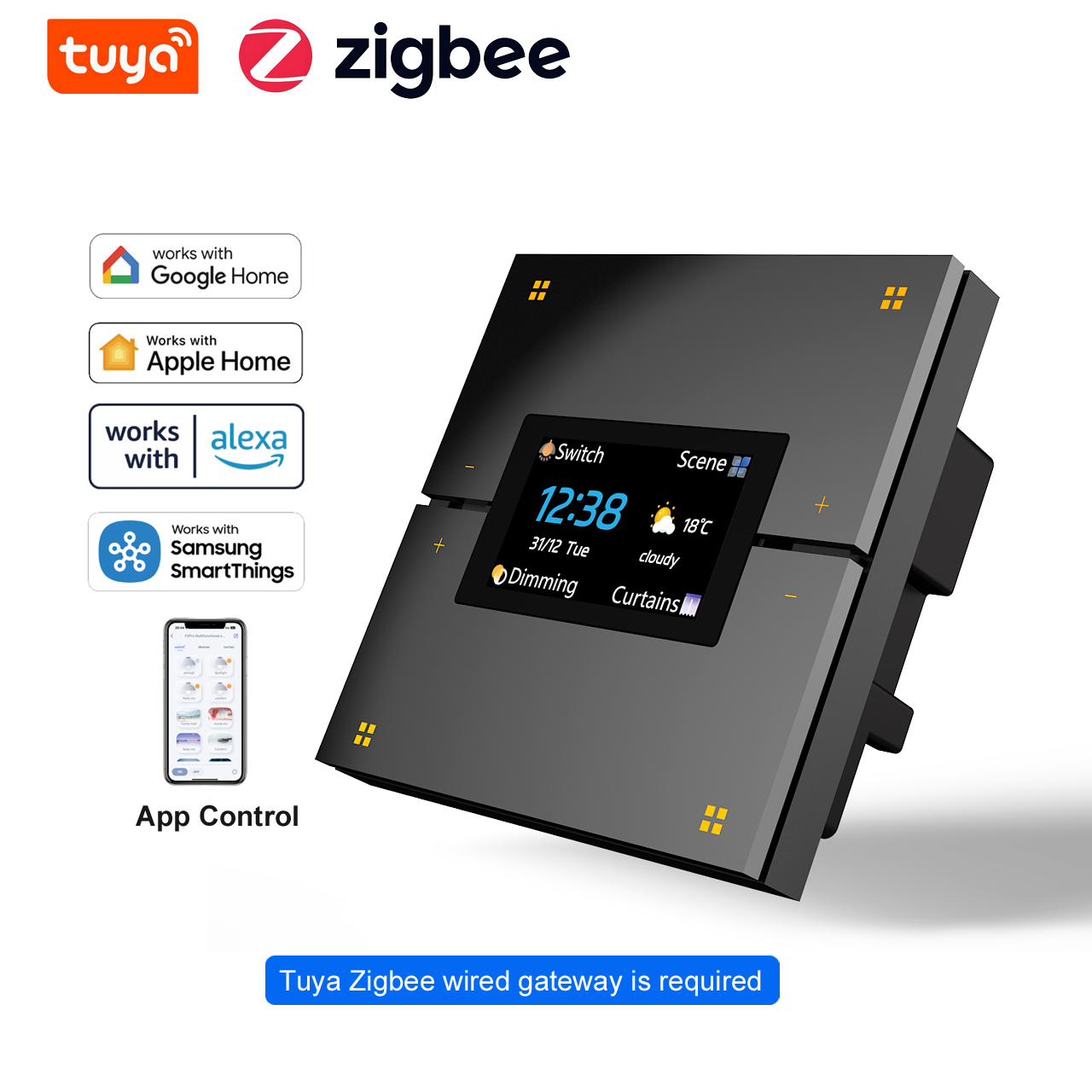 Smart Home Button - M9 Pro 8-przyciskowy UK Tuya Inteligentny