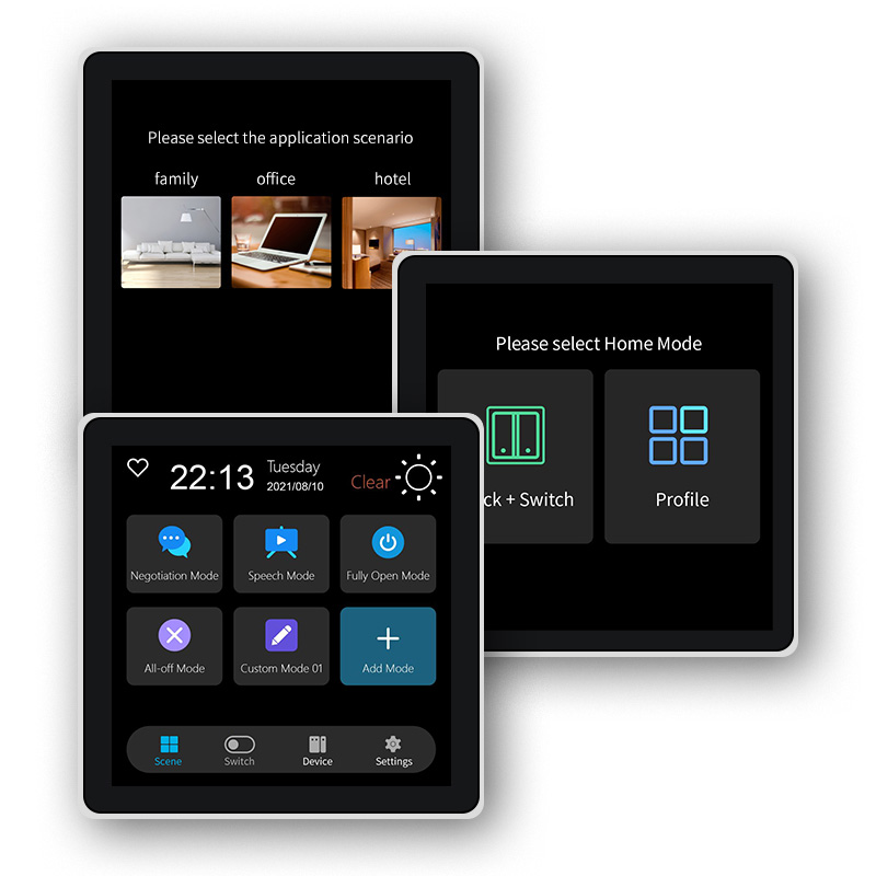 Smart Home Button - FUERS 4-calowy ekran dotykowy wielofunkcyjny inteligentny