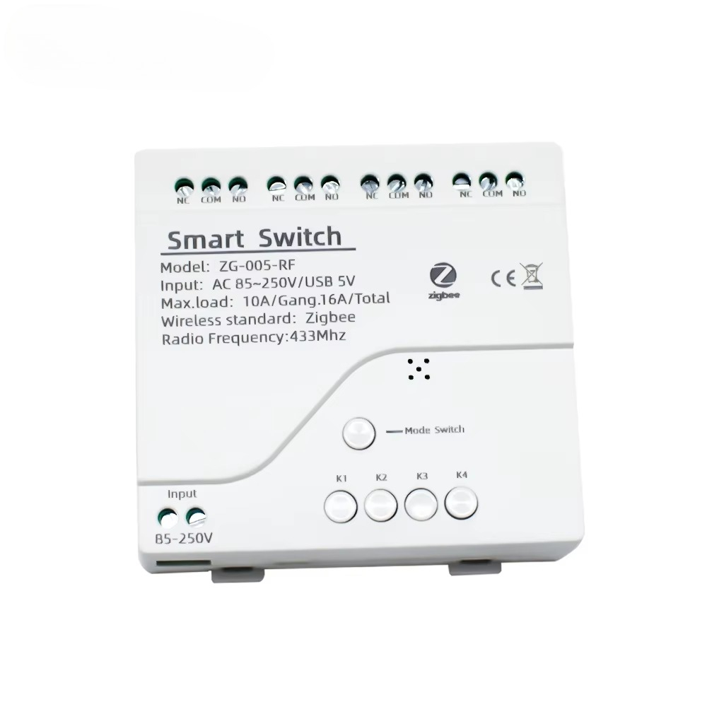Smart Home Zigbee - Moduł przekaźnikowy Tuya 4CH Zigbee USB