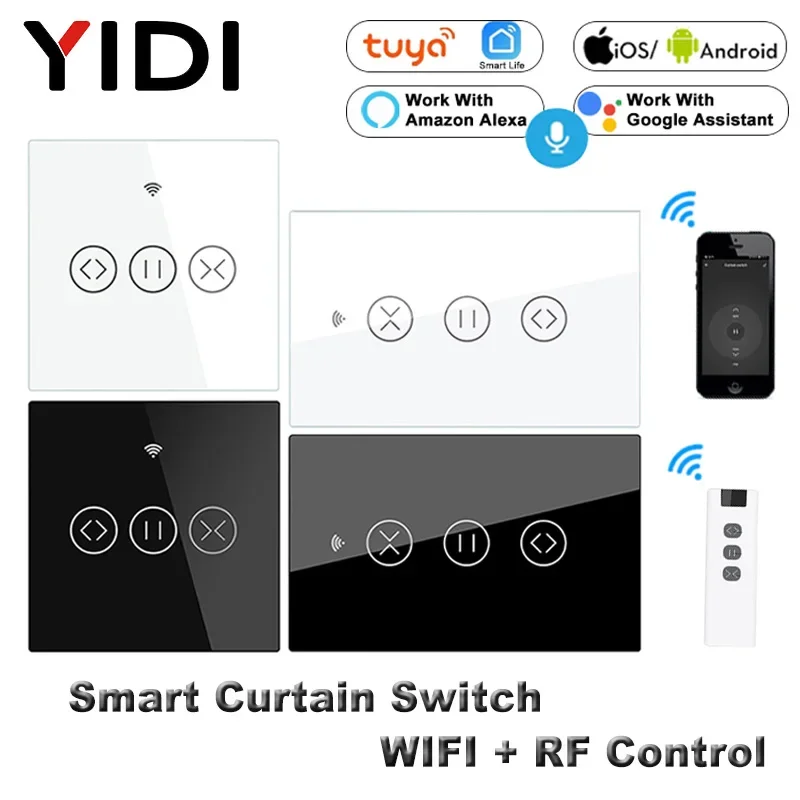 Smart Home Living Room - Wifi RF433 dotykowy inteligentny przełącznik kurtyny