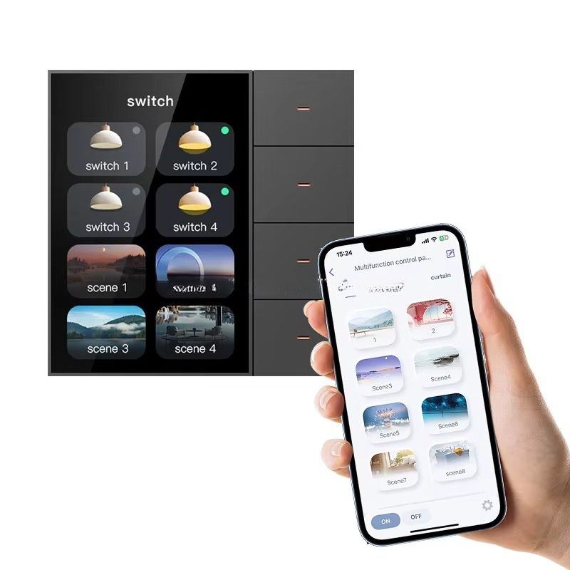 Smart Home Zigbee - Inteligentny przełącznik F3 Pro z 3,5-calowym