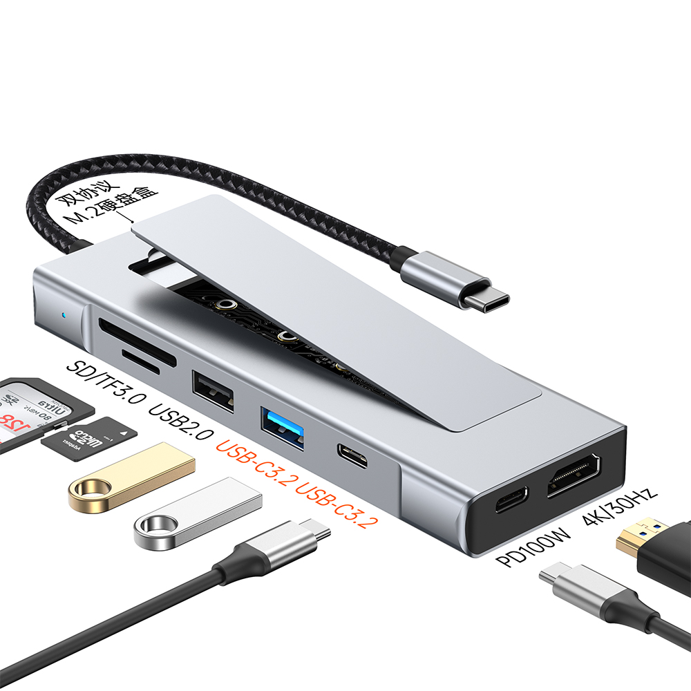 Smart Home Hub 2 - Hub USB-C 8-w-1 z obudową na