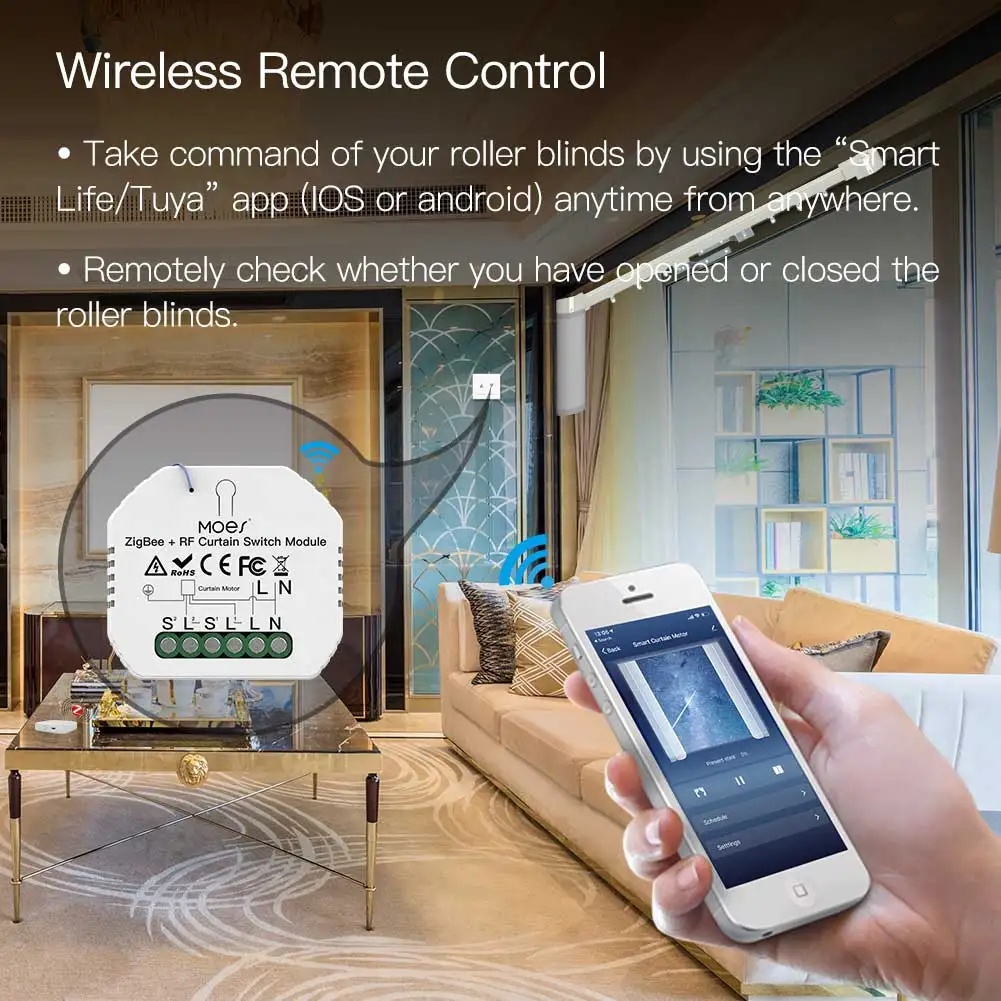 Moduł przełącznika rolet MOES  – Smart Home Blinds recenzja i cena