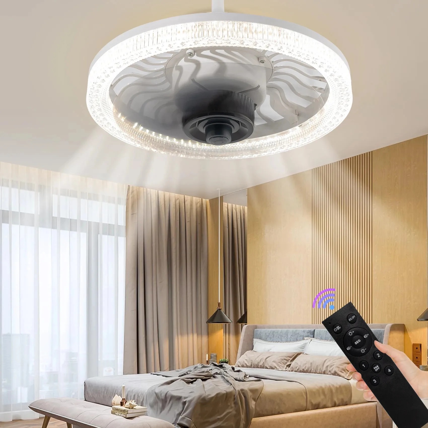 Inteligentny wentylator sufito – Smart Home Living Room recenzja i cena