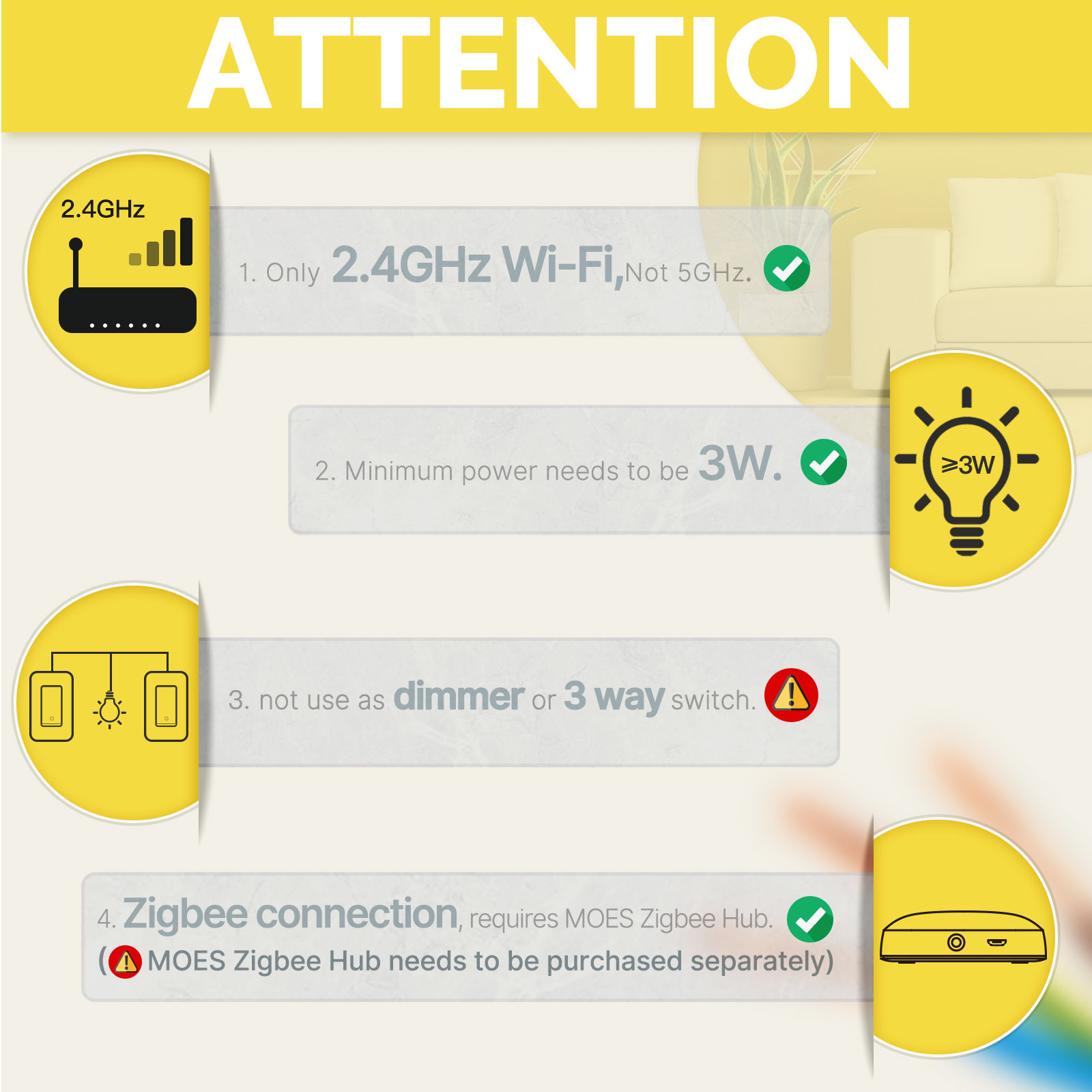Inteligentny przełącznik świat – Smart Home Zigbee recenzja i cena