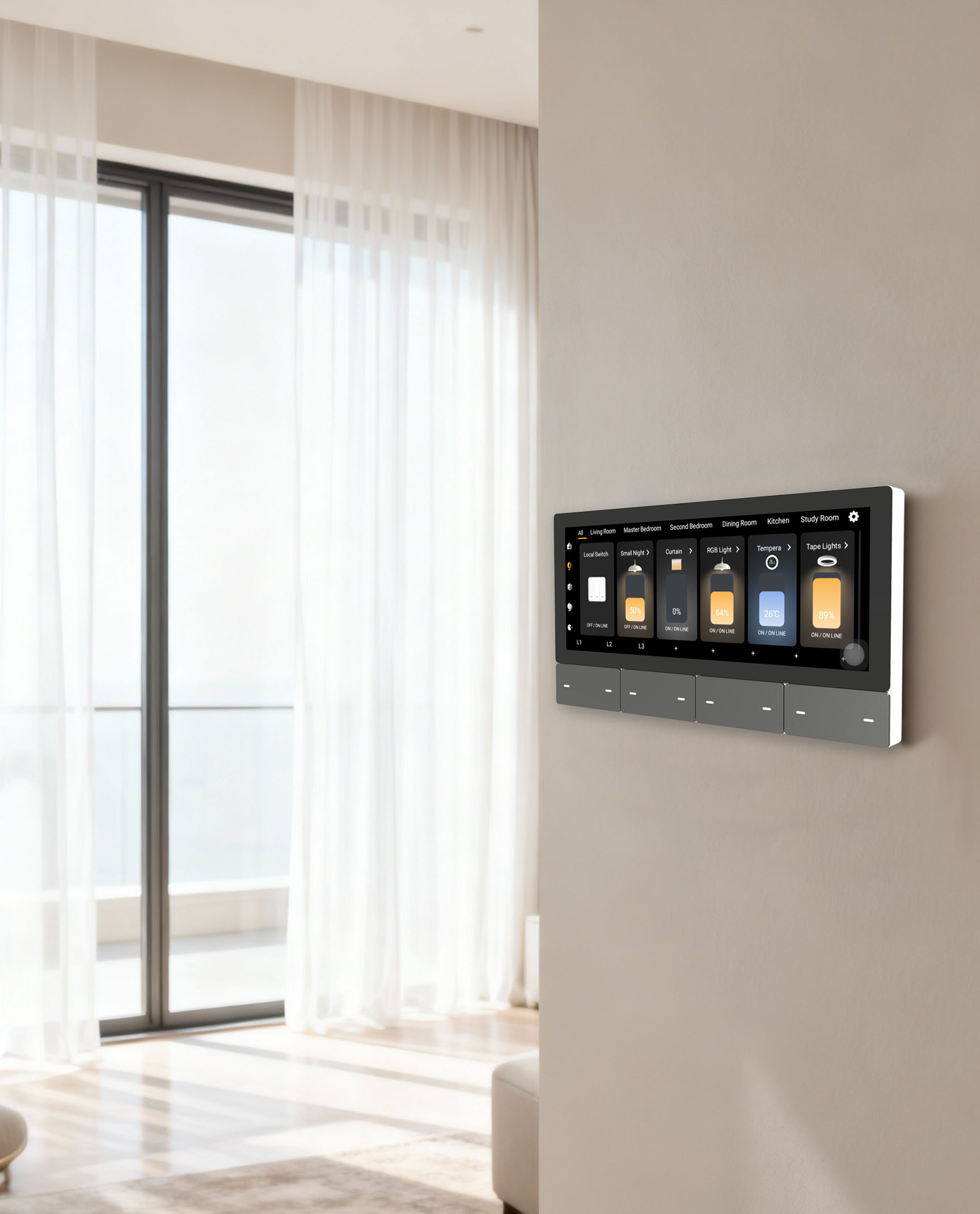 F5 Tuya UK Dotykowy Panel Ster – Smart Home Control recenzja i cena