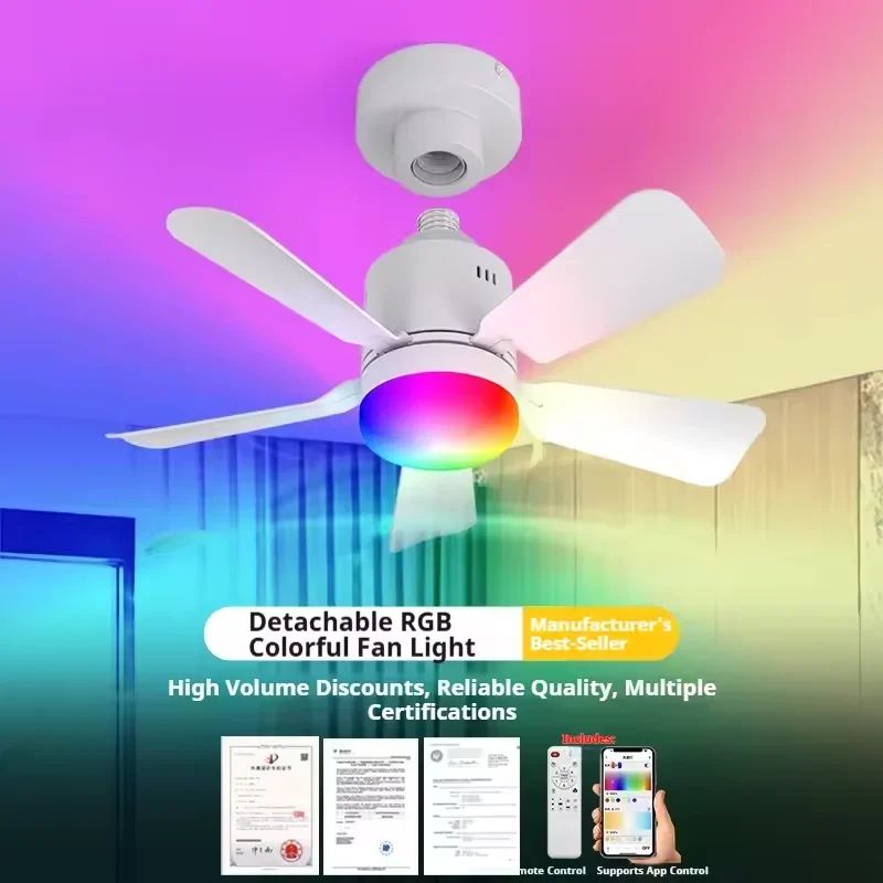 RGB LED Wentylator sufitowy La – Smart Home Living Room recenzja i cena