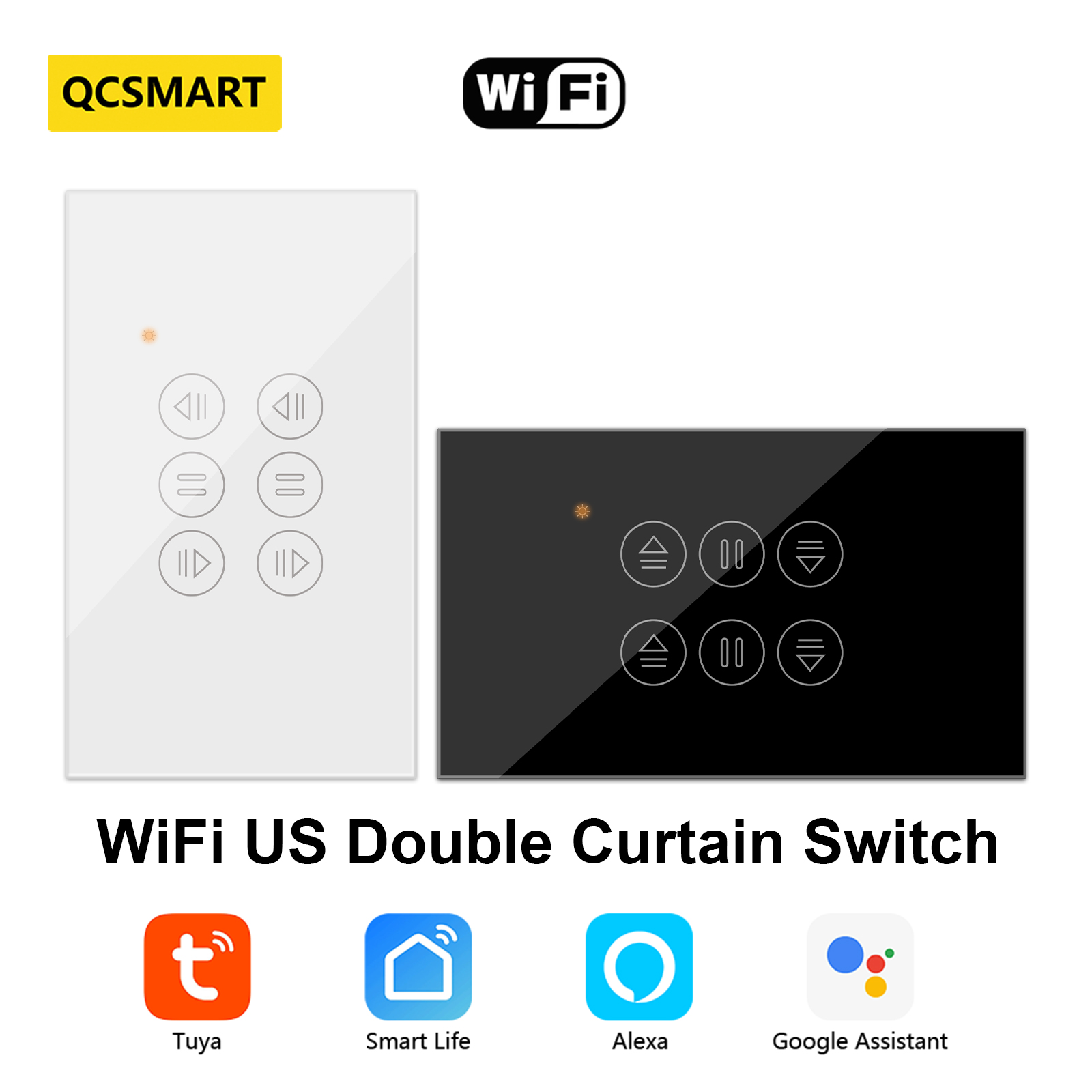 QCSMART WiFi podwójna kurtyna  – Smart Home Blinds recenzja i cena