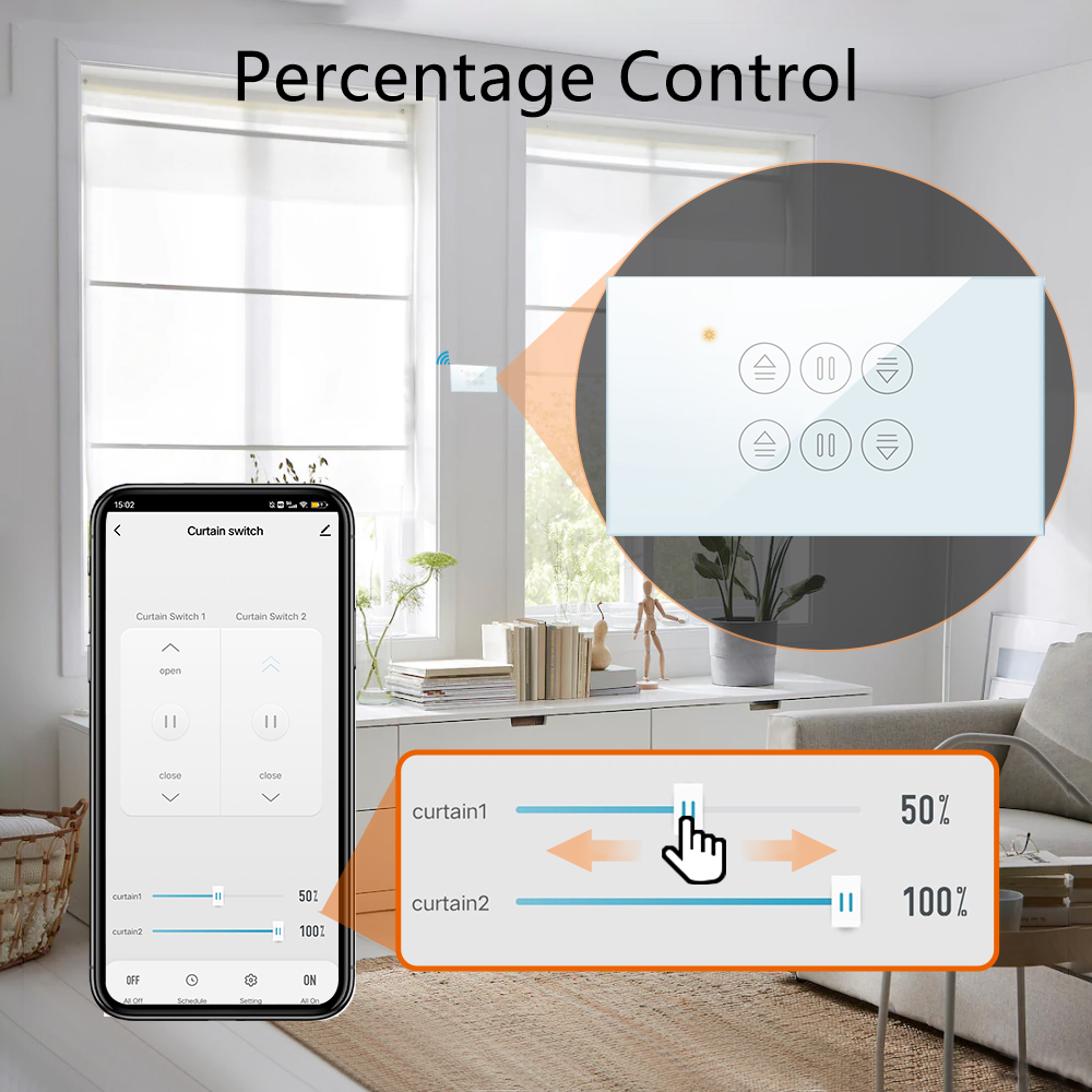 QCSMART WiFi podwójna kurtyna  – Smart Home Blinds recenzja i cena
