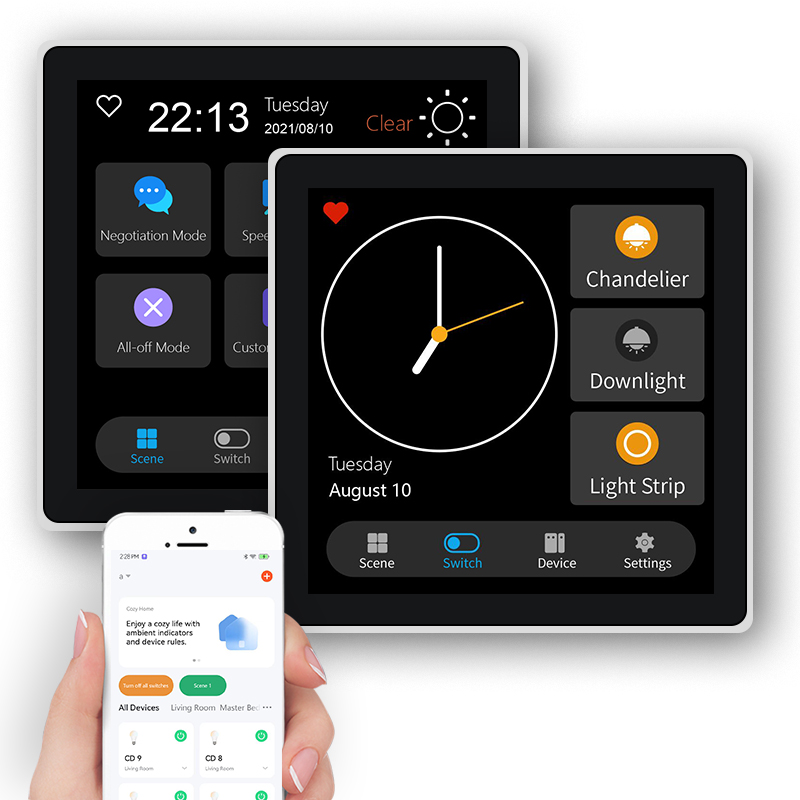 FUERS 4-calowy ekran dotykowy  – Smart Home Button recenzja i cena
