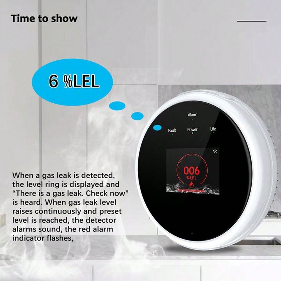 Czujnik gazu 2.4G WiFi, detekt – Smart Home Web recenzja i cena