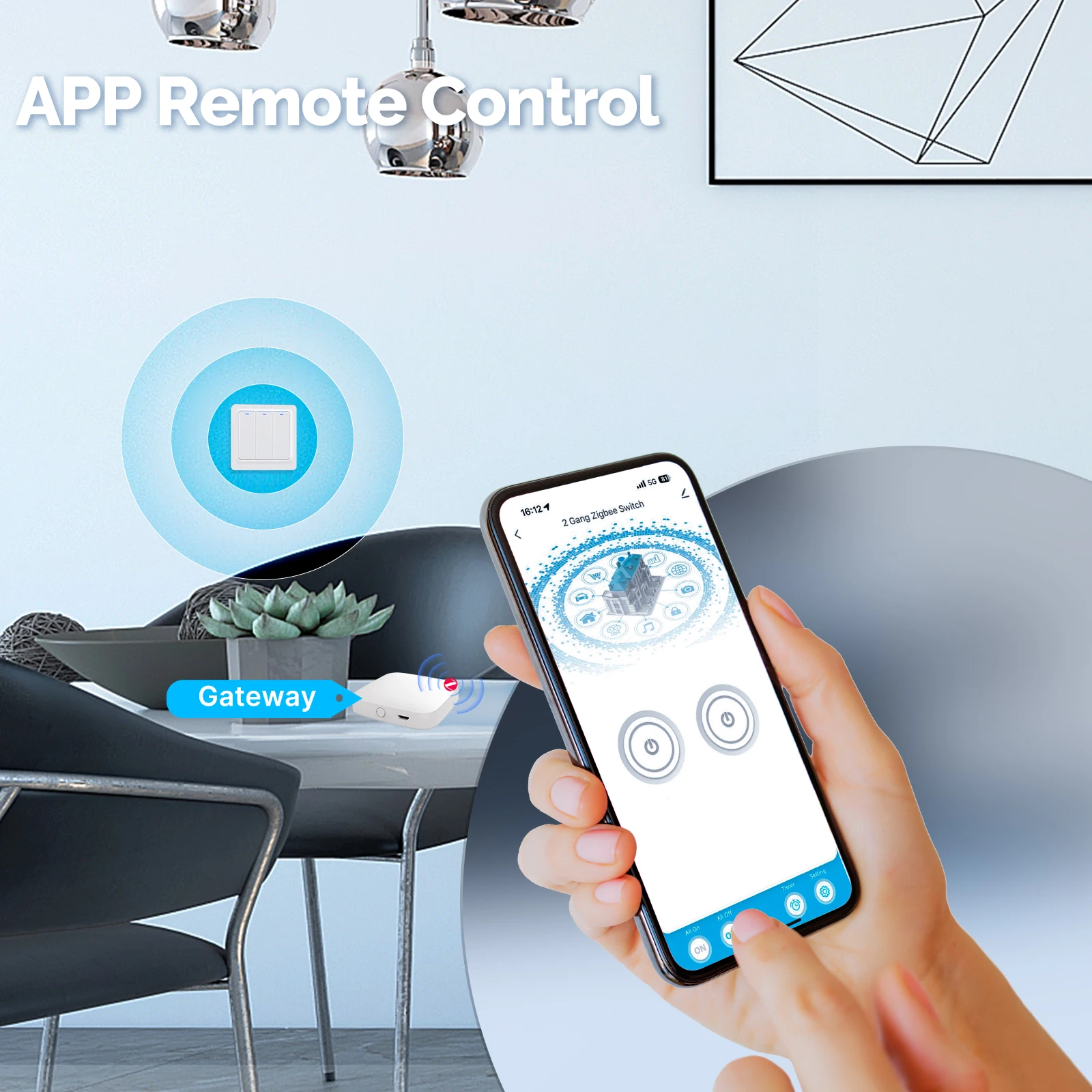 Inteligentny włącznik światła  – Smart Home Zigbee recenzja i cena