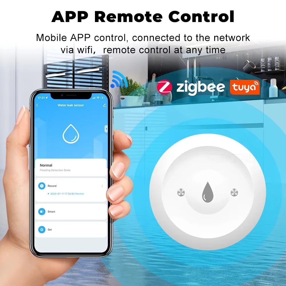Funkcja alarmu Czujnik wody Zi – Smart Home Zigbee 3.0 recenzja i cena