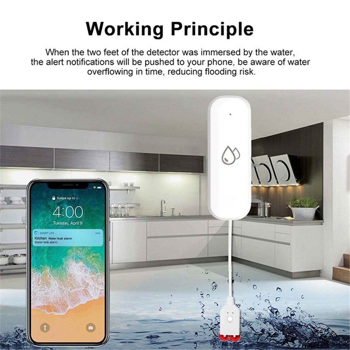 Kompatybilny czujnik wycieku w – Smart Home Zigbee recenzja i cena